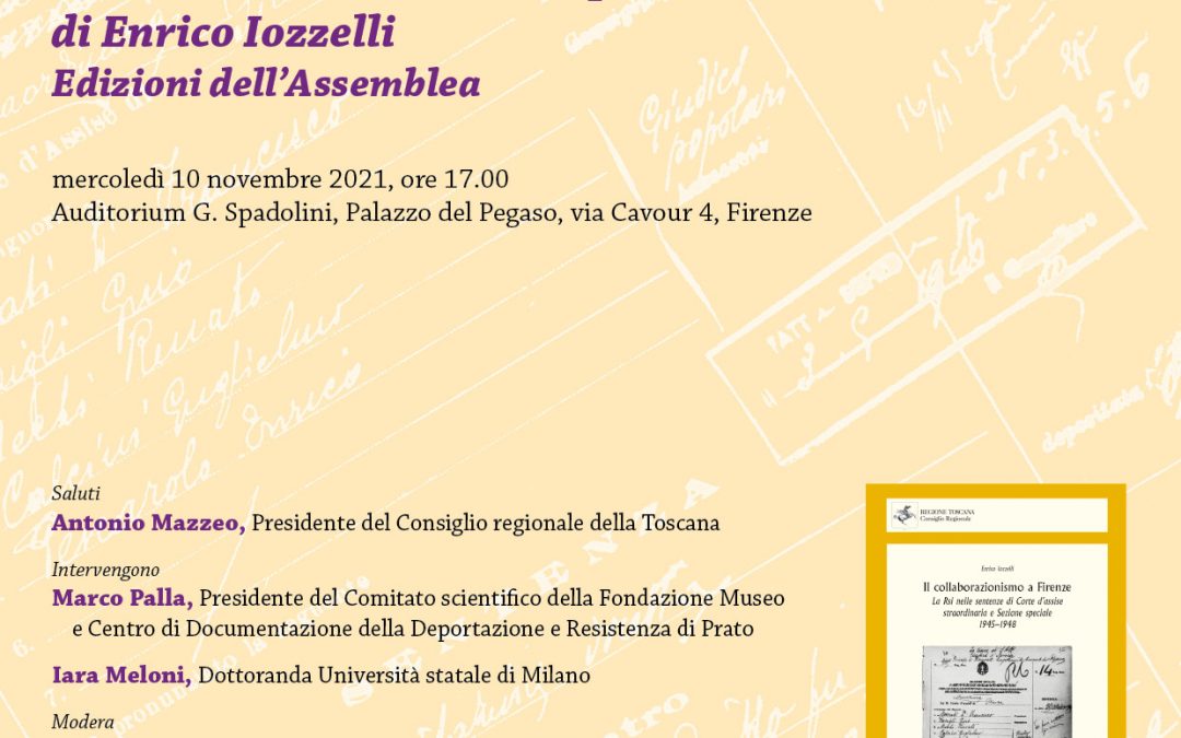 Presentazione di “Il collaborazionismo a Firenze”
